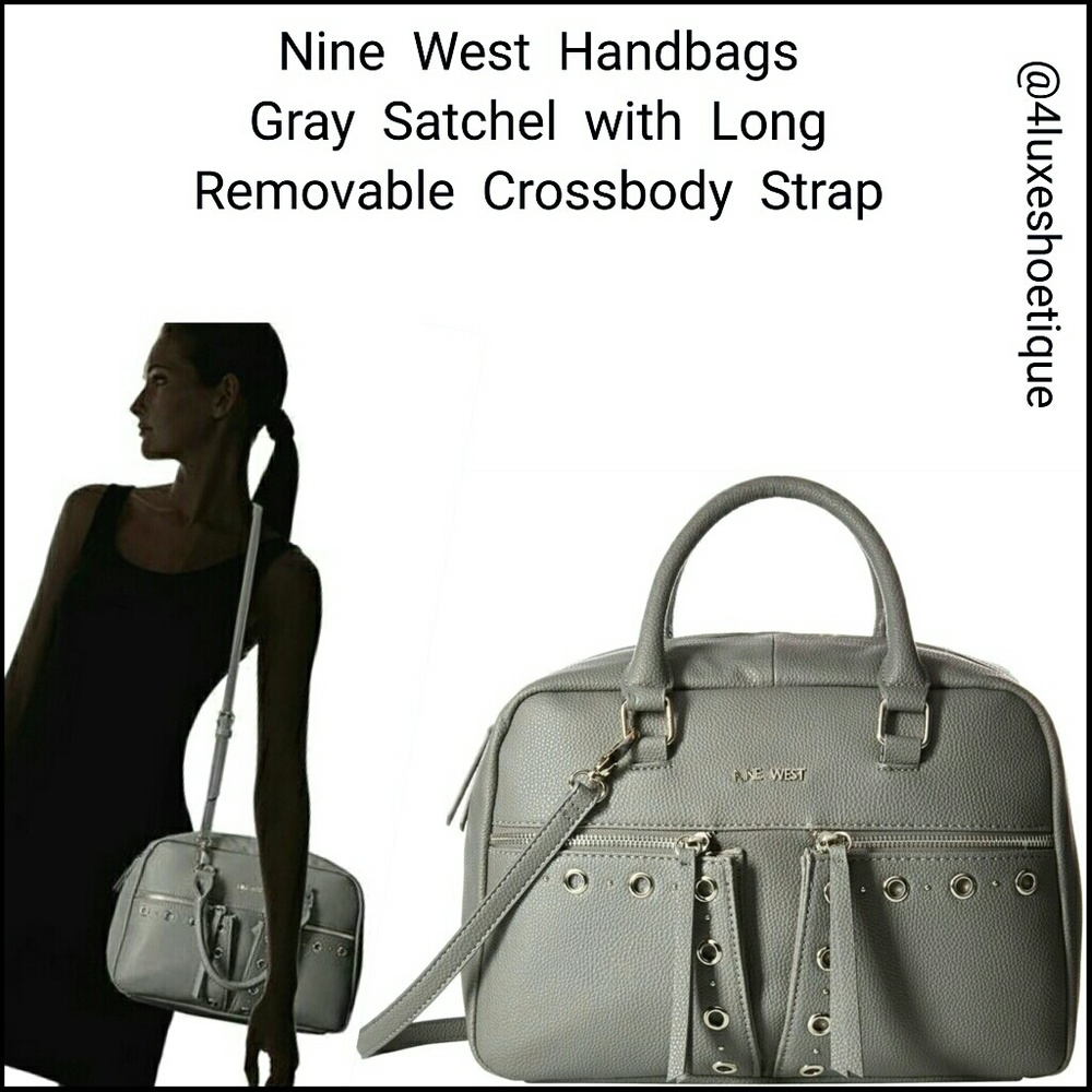 Grey Nine West Handbag Purse - Picture 2 of 8